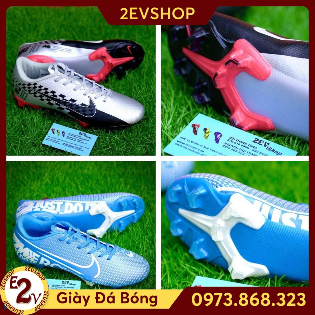 Giày Đá Bóng Sân Cỏ Thật 𝗙𝗚 𝗠𝗲𝗿𝗰𝘂𝗿𝗶𝗮𝗹 𝟭𝟯 Đủ Màu Đã Khâu Bền Đẹp " ˇ P : _ P:{