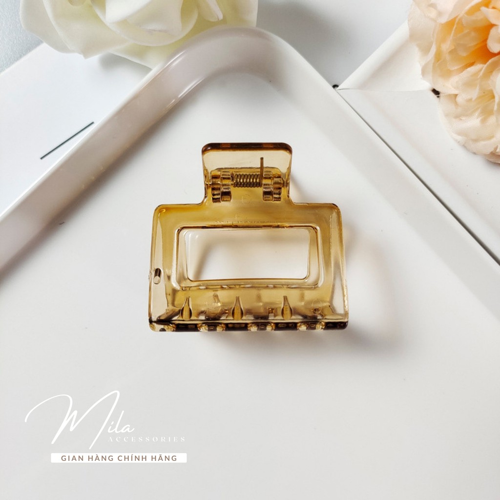 Kẹp tóc càng cua nữ Hàn Quốc MILA KT107 ❤️RẺ VÔ ĐỊCH❤️ nhựa Acrylic cao cấp màu sắc ngọt ngào Mila Accessories