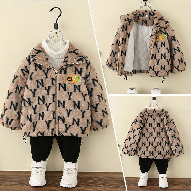 áo khoác lông NY cho bé 1-8 tuổi
