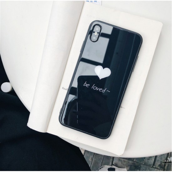 ốp iphone kính cường lực sang trọng be loved cho iphone từ 6 đến 11 pro max 12 13 promax xsmax xs k84