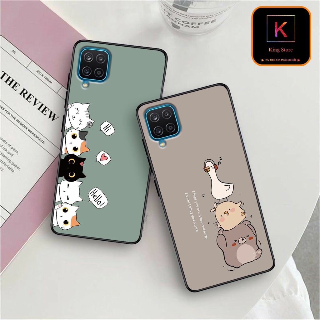Ốp lưng Samsung M32 4G - Samsung M33 - Ốp in hình Cat&amp;Bear đáng yêu - Chất liệu TPU siêu bền, bảo vệ máy