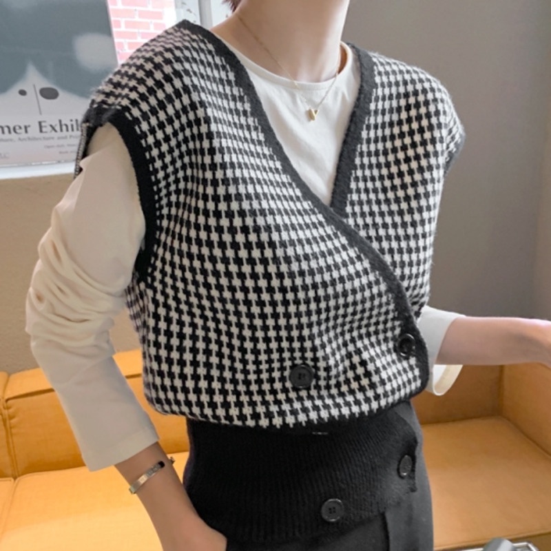 Áo cardigan cổ chữ V họa tiết kẻ sọc thời trang cho nữ