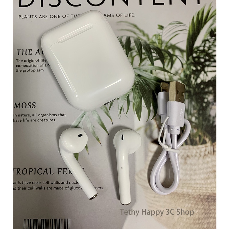 Tai Nghe I12 Bluetooth 5.0 Không Dây Bằng Silicon Hình Móng Vuốt Gấu Dễ Thương Kèm Hộp Đựng Cho iOS Android