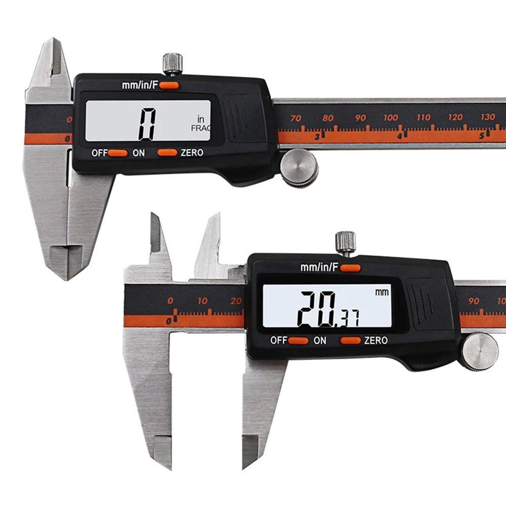 PINEVN Thước Đo Kỹ Thuật Số Bằng Thép Không Gỉ 150mm Chuyên Nghiệp