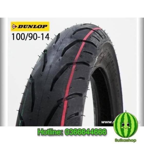 (Lốp) Vỏ Dunlop 100/90-14 gắn bánh sau PCX, SH Mode _ Lốp Trung Thành