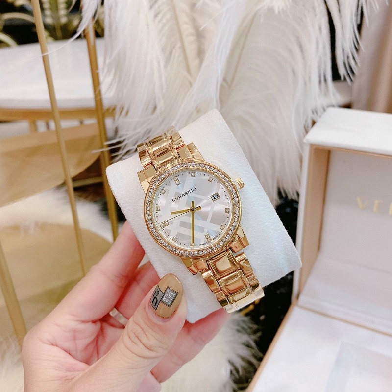 đồng hồ đeo tay nữ Burberry full box dây thép không gỉ hàng đẹp thời trang cao cấp chống  nước bảo hành 12 tháng -DH15 | BigBuy360 - bigbuy360.vn