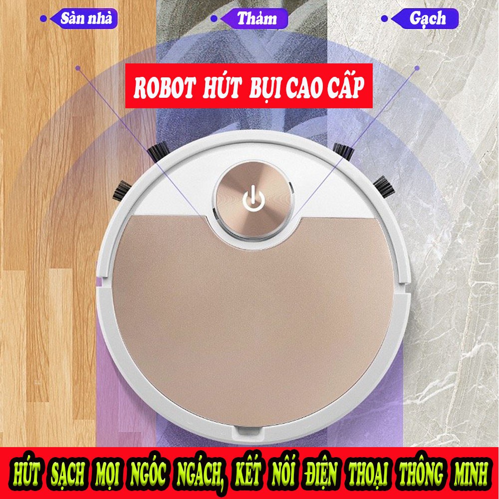 [Hàng Tốt] Robot Hút Bụi Lau Nhà, Robot Nào Tốt, Điều Khiển Qua App. Bảo Hành 100 ngày. Lỗi 1 Đổi 1 Mới. Mua Ngay - ES06