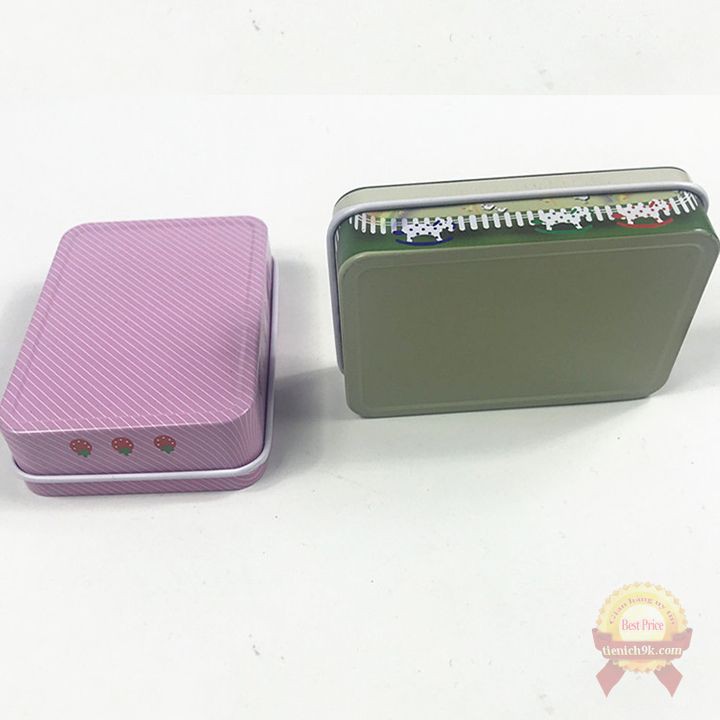 Hộp sắt kim loại để tiền giấy tờ và phụ kiện trang sức cho nữ nam