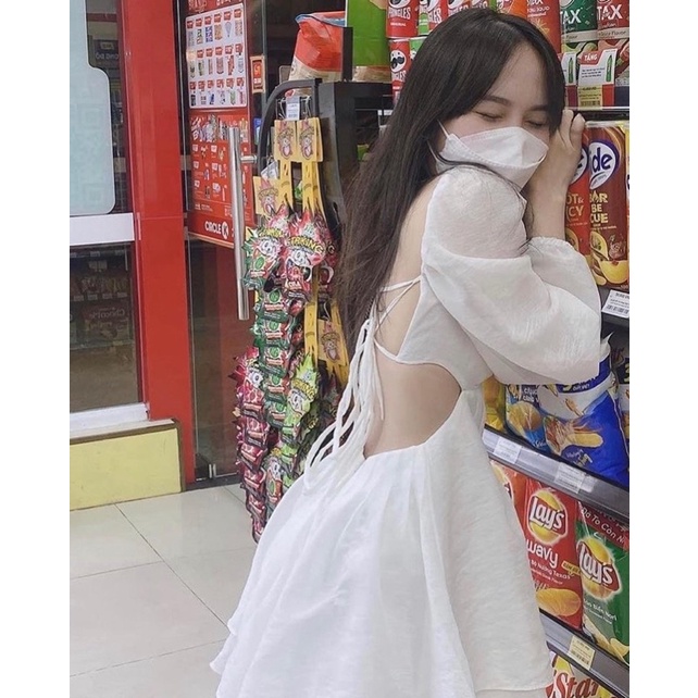 Set áo cutout nhún ngực đan dây lưng + quần short ( có bigsize ) H41