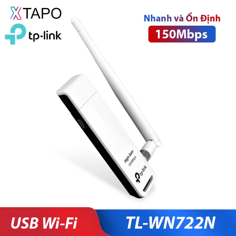 USB Kết Nối Wifi TP-Link WN722N chuẩn N không dây 150Mbps nhanh và ổn định - HÀNG CHÍNH HÃNG | BigBuy360 - bigbuy360.vn