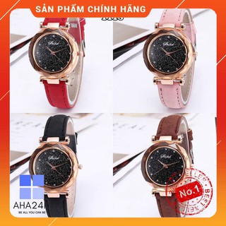 ( Giá Tốt Nhất )  ĐỒNG HỒ NỮ SHSHD MẶT ĐÍNH ĐÁ DÂY DA NHIỀU MÀU CỰC ĐẸP AH1118 ( Sản Phẩm Chính Hãng )