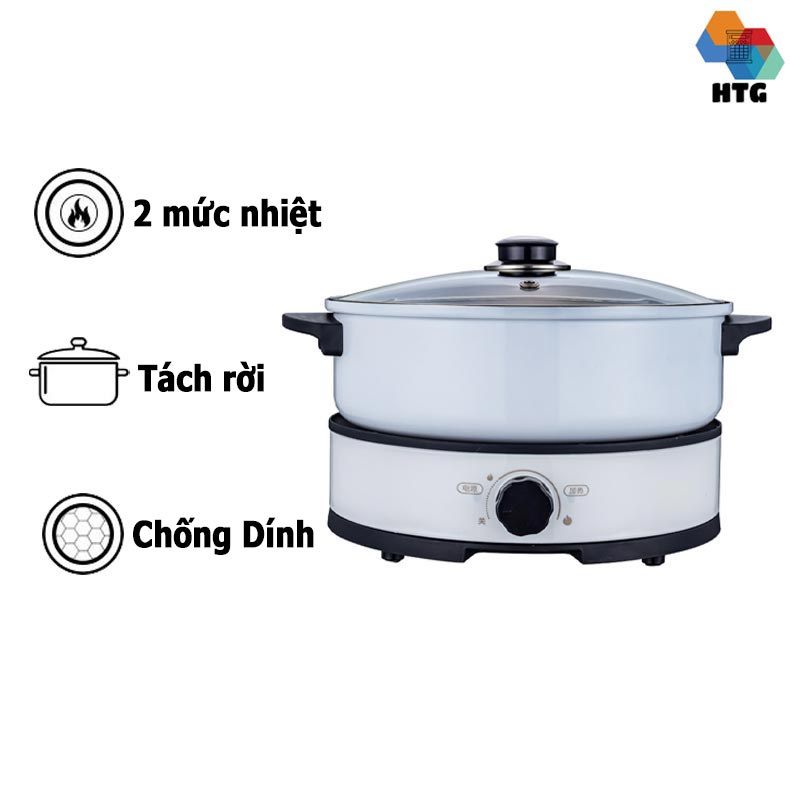 Nồi Lẩu Điện Đa Năng DongYuan DDX9088 Dung Tích 4 Lít, Tách Rời, Dùng Cho Gia Đình 1-4 Người