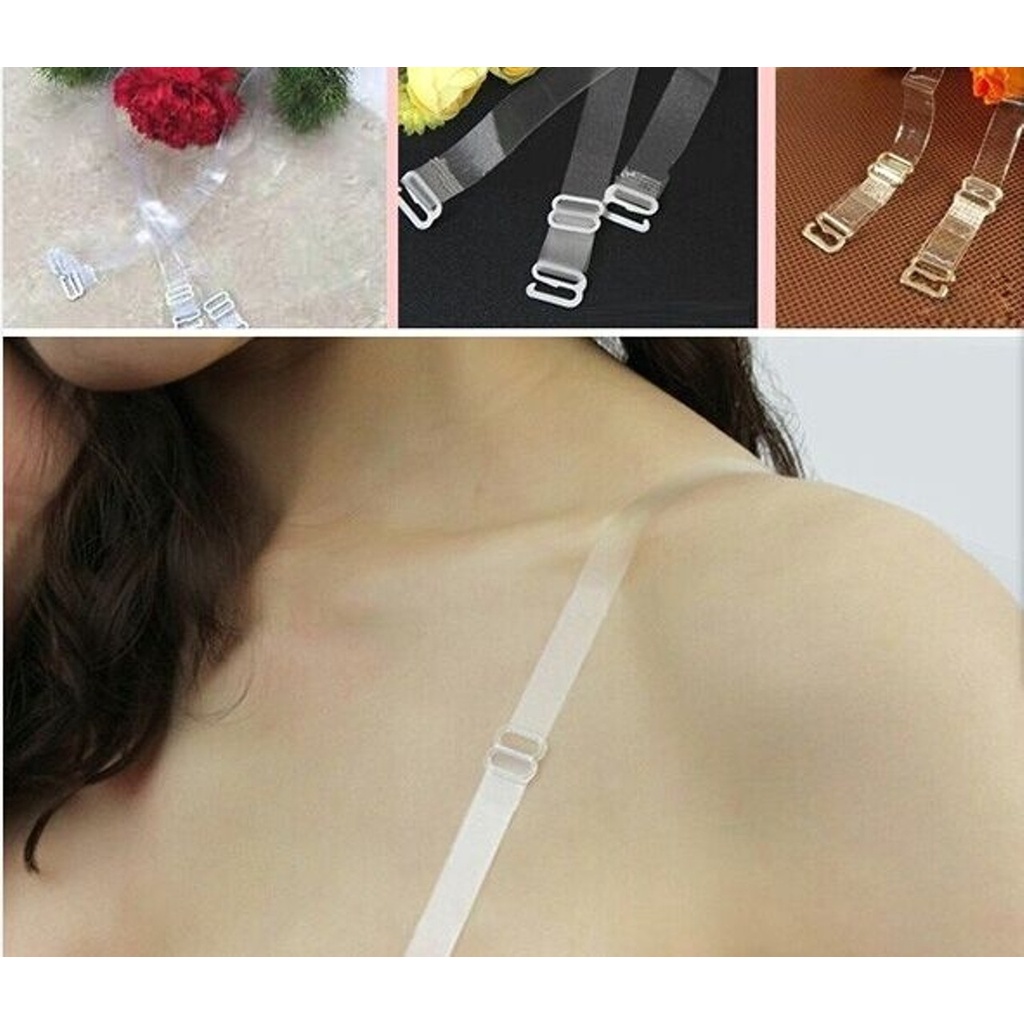 Cặp dây áo ngực trong suốt,có nấc điều chỉnh tiện lợi| Dây quai trong áo lót siêu dai,siêu bền