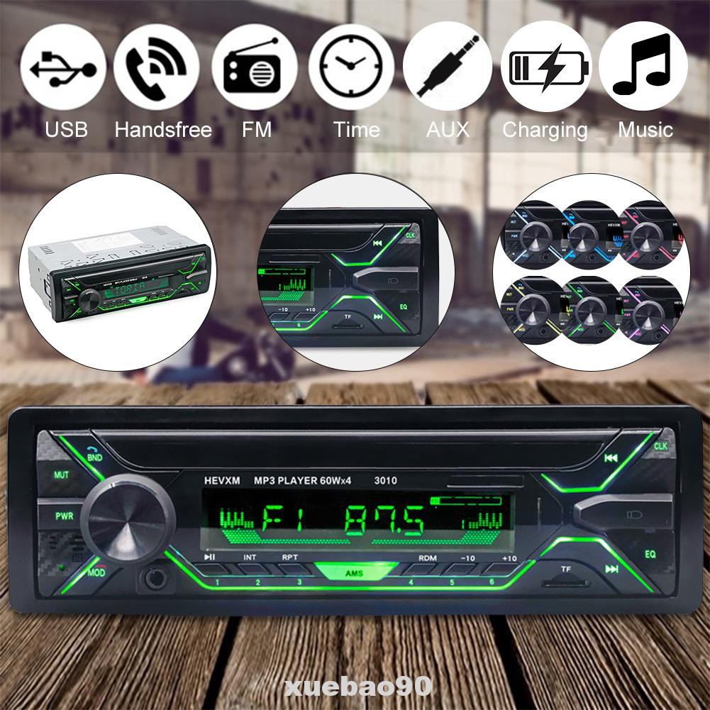 Máy Nghe Nhạc Mp3 Bluetooth 12v Có Đèn Nhiều Màu