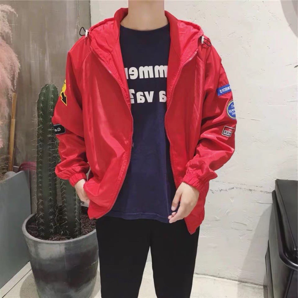 Áo Khoác Dù Nam Nữ Logo