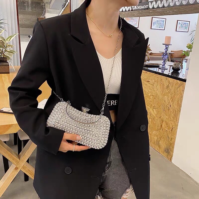 Bóp Đầm Đeo Vai Kết Hạt Thủ Công Hàng Cao Cấp Có Quai{ Nhận giao hoả tốc trong ngày khu vực tphcm}