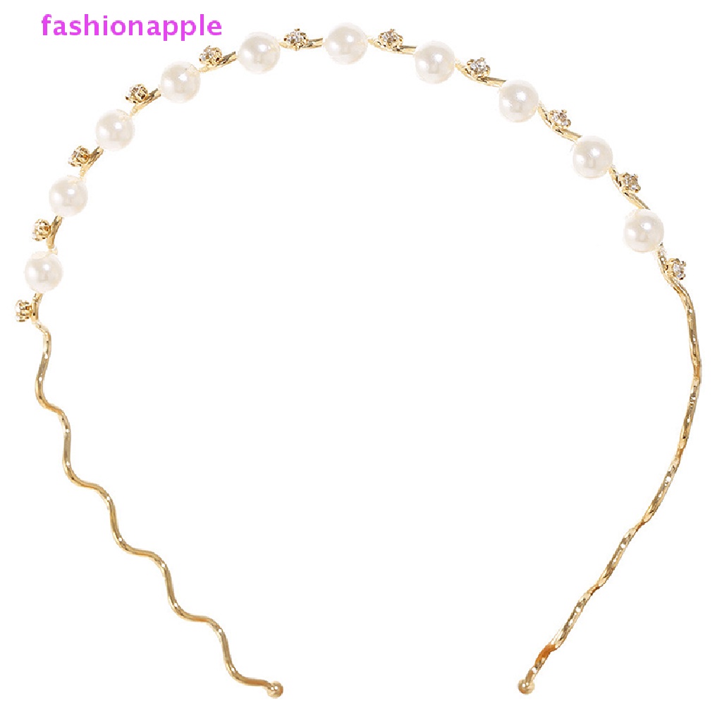 Băng Đô Cài Tóc Đính Hạt Ngọc Trai Xinh Xắn Cho Nữ