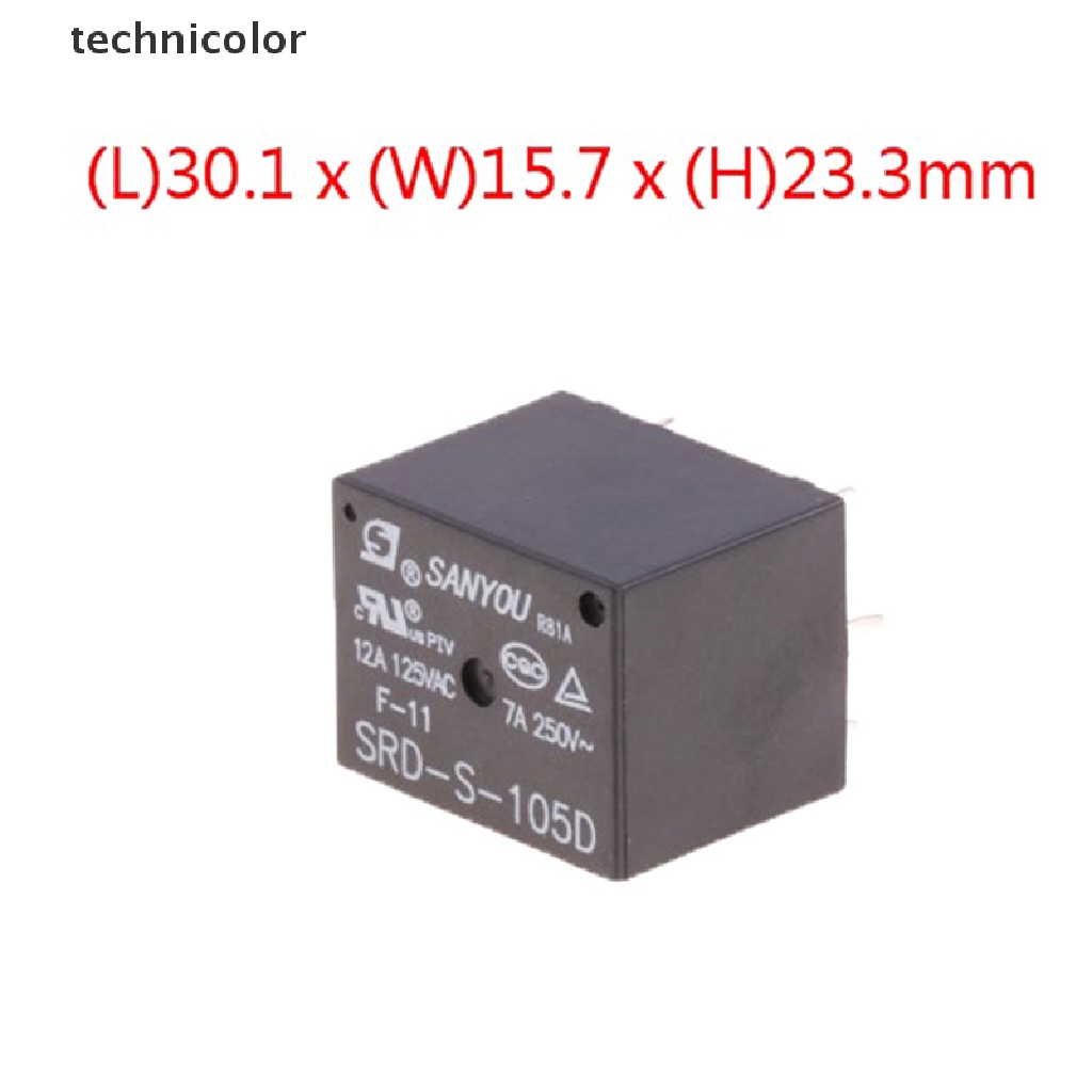 1 rơ le công nghệ sanyou 12v dc 7a pcb srd-s-105 112 124dm 5 pin rsd tyg - ảnh sản phẩm 8