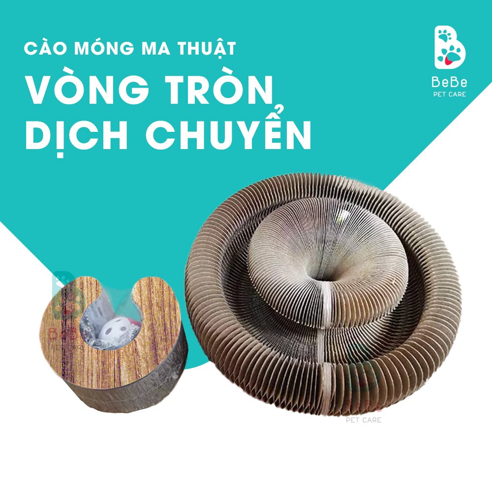 [Siêu Quậy - Kèm Bóng] Vòng Cào Móng Ma Thuật - Đồ Chơi Cho Các Boss Mèo