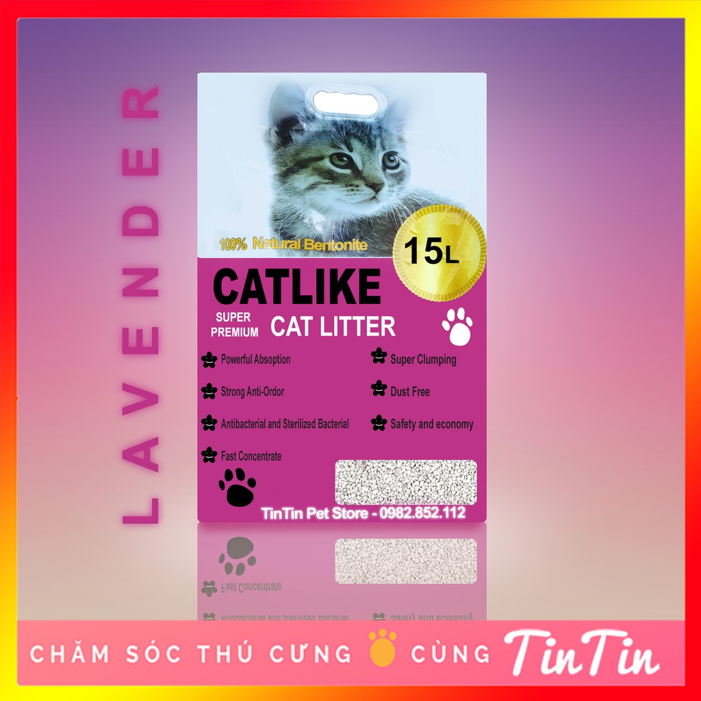Cát Vệ Sinh Cho Mèo CATLIKE Bao 8L &amp; 15L - Cát Mèo Giá Rẻ