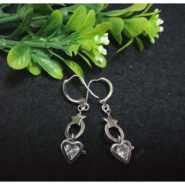 Bông tai inox kiểu dài dạng móc