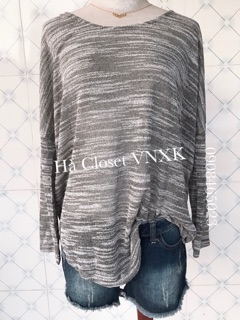 Áo thun dệt kim nữ oversize- Vnxk