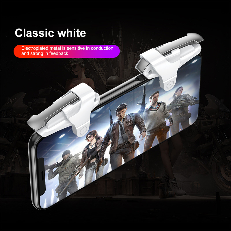 Metal ABS For PUBG Game Controller mobile phone Gamepad Mobile Joystick Trigger Aim Shooting L1 R1Key Button For IPhone BEST