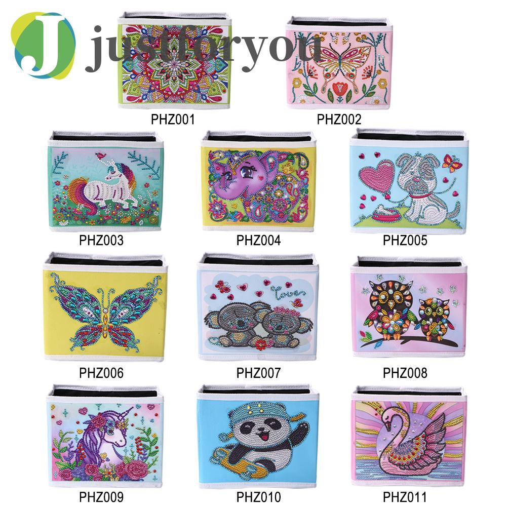 Justforyou DIY Diamond Painting Folding Storage Box Home Craft Art Kit Organizer Case