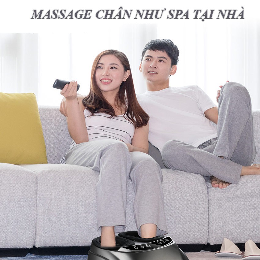 Máy Massage Chân Túi Khí Hồng Ngoại Xoa Bóp, Bấm Huyệt 4D Cao Cấp