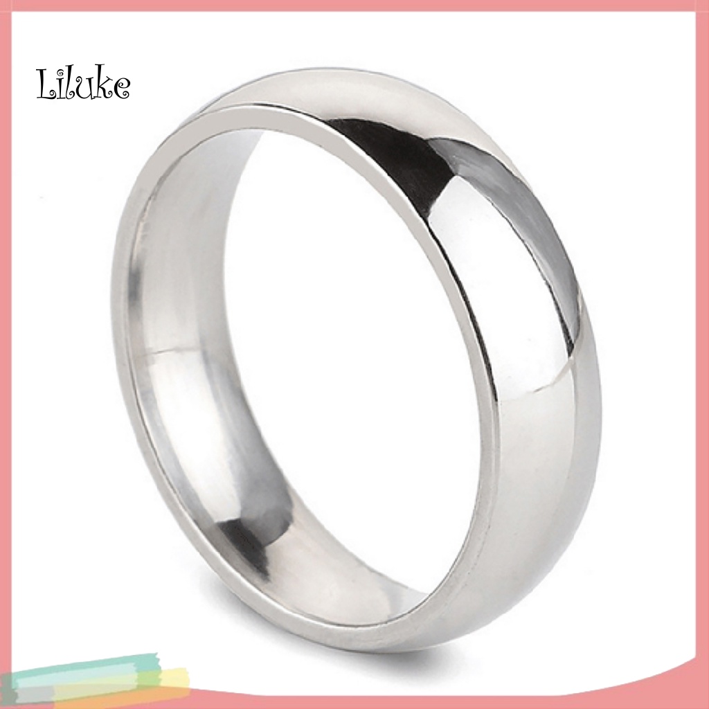 Nhẫn Unisex Trơn Đơn Giản Với 2 Màu Sắc Chọn Lựa