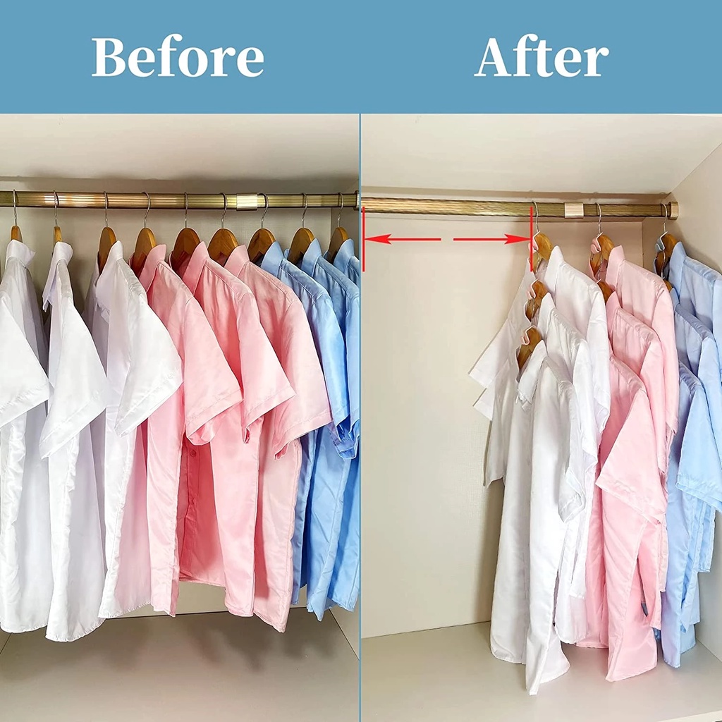 Móc treo quần áo, phụ kiện treo móc quần áo / áo choàng bằng nhựa mini đa năng tiết kiệm không gian tiện lợi