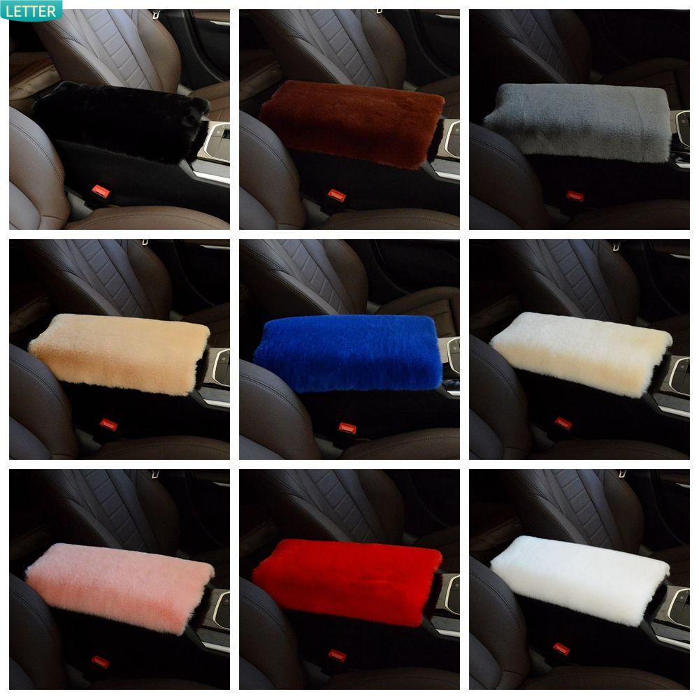 Đệm lót tay vịn bằng lông thỏ mềm mại nhiều màu cho xe hơi
