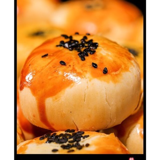 10 Chiếc Bánh Trứng Đậu Đỏ Vừng đen