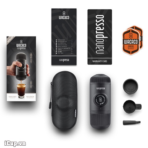 Barista Kit + Wacaco Nanopresso Dụng cụ pha cà phê và bộ phụ kiện mở rộng cho Máy pha cafe cầm tay. Tặng kèm 100g FineRo