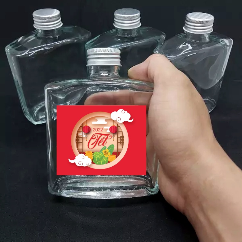 {GIÁ TẠI XƯỞNG} Combo 8 Tem dán hộp, hủ, chai, lọ đựng mứt Tết, khô, hộp quà tặng( kích thước 9 x 7 cm).