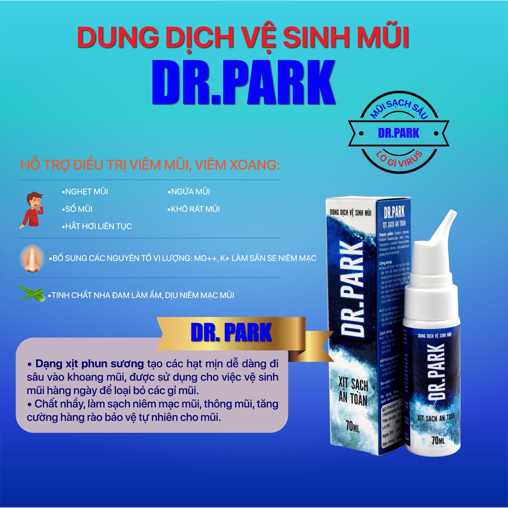 Dung dịch vệ sinh mũi Dr.Park 70 ml