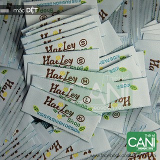 500c/size Mác dệt theo yêu cầu - Mác quần áo