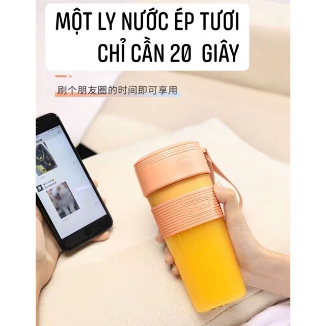 cốc say sinh tố mini cầm tay (hàng có sẵn)