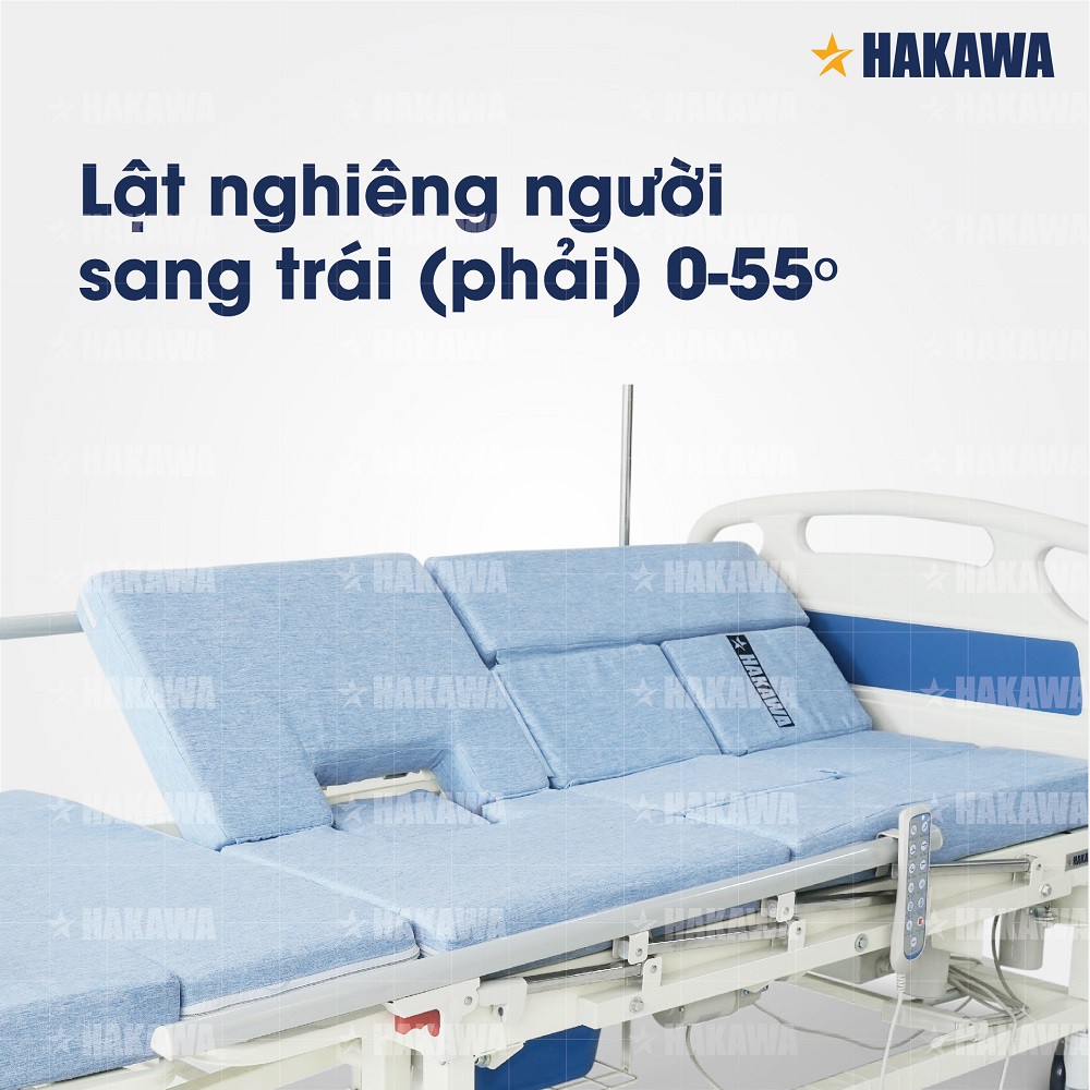 Giường y tế điều khiển bằng remote HAKAWA HK-D95 - Phân phối chính hãng - Bảo hành 2 năm chính hãng