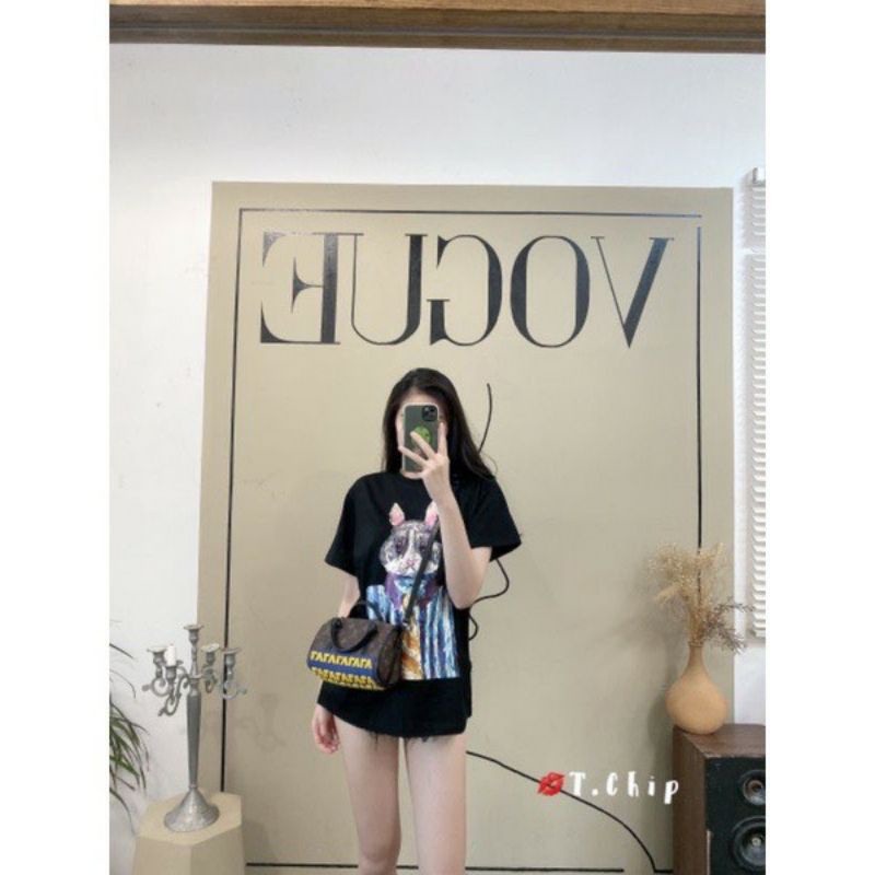 Áo phông Bigsize thỏ cavat bảnh bao  🐰 MS203