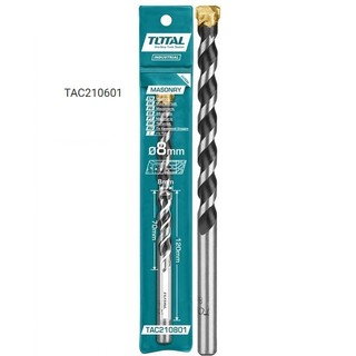 6X100MM BỘ 2 MŨI KHOAN BÊ TÔNG ĐUÔI TRƠN TOTAL TAC210601