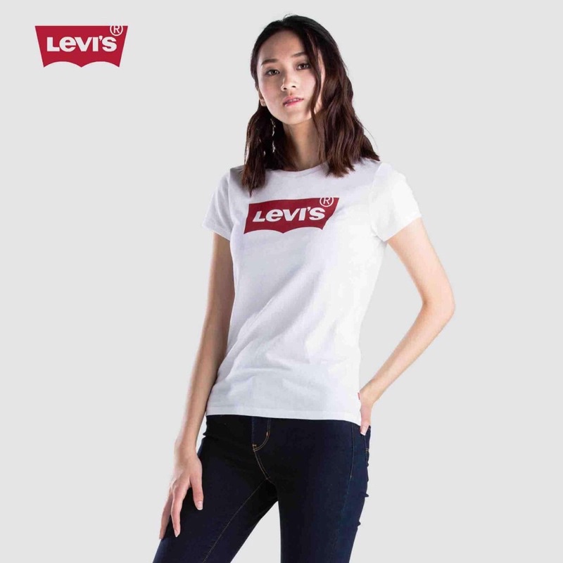 Áo thun nữ Levi's trắng size S có sẵn