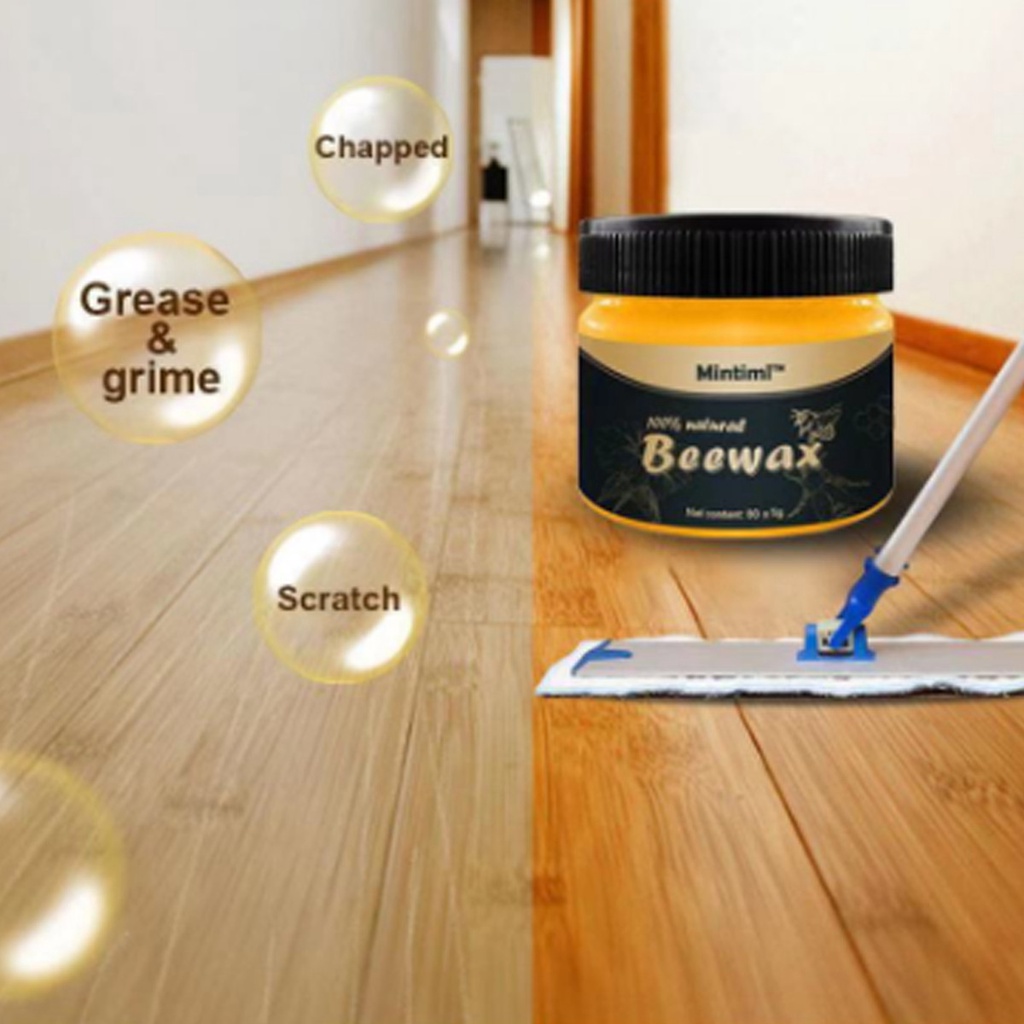 Sáp Ong Beewax Đánh Bóng Đồ Gỗ, Sáp Tự Nhiên Làm Bóng Bàn Ghế Gỗ - Tủ Gỗ - Sàn Gỗ Đa Năng