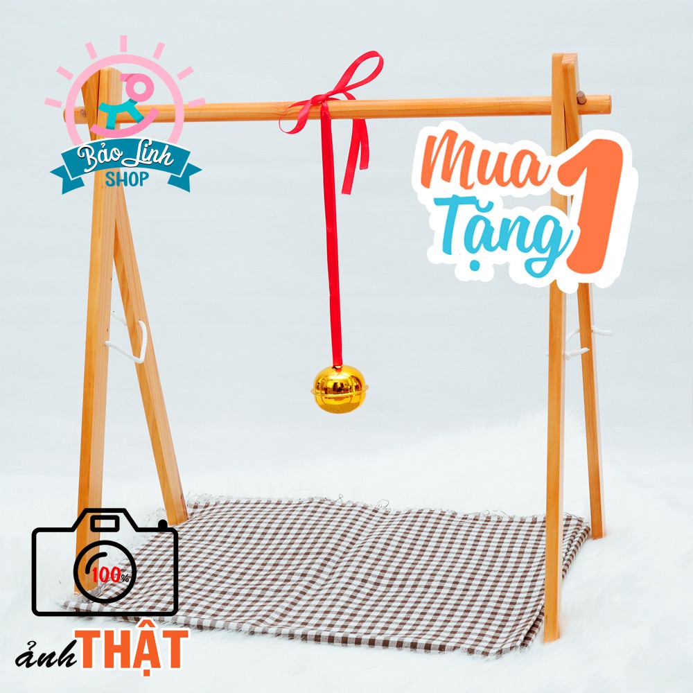 SET kệ chữ a gỗ và chuông nhạc Montessori| Đồ chơi cho trẻ sơ sinh