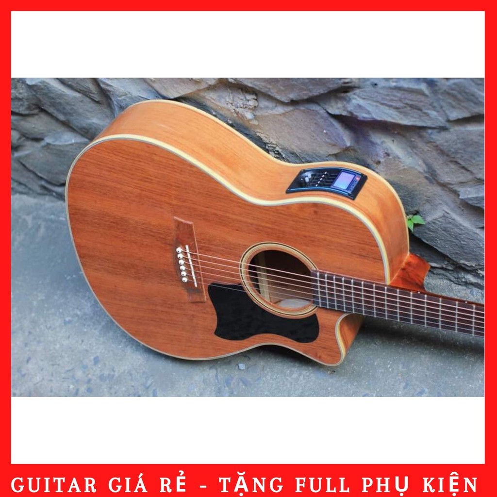 Guitar accoustic kèm EQ AC20 ( full gỗ hồng đào ) sale giá rẻ
