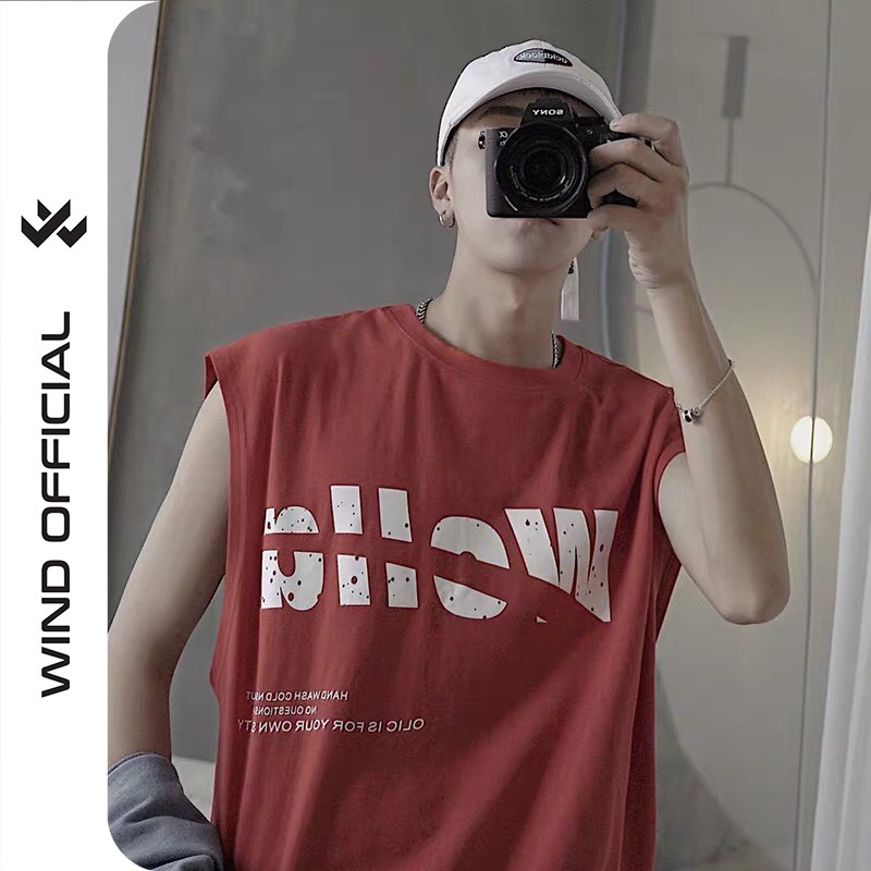 Áo thun sát nách unisex tanktop form rộng GEE nam nữ ulzzang Wind