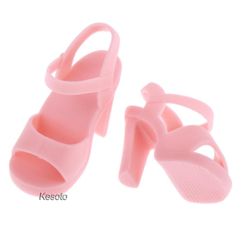 Giày Cao Gót Màu Hồng Xinh Xắn Cho Búp Bê BJD 1 / 4