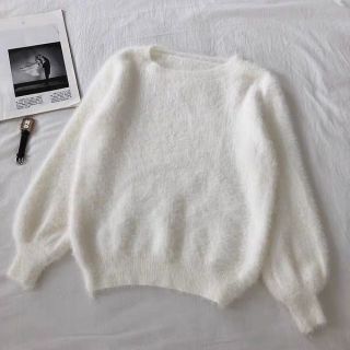 Áo len lông cổ tròn Phong cách Hàn Quốc