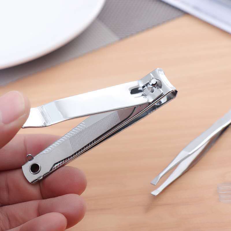 Bộ Dụng Cụ Bấm Móng Tay Bộ Đôi Bằng Thép Không Gỉ Kèm Nhip Tiện Dụng