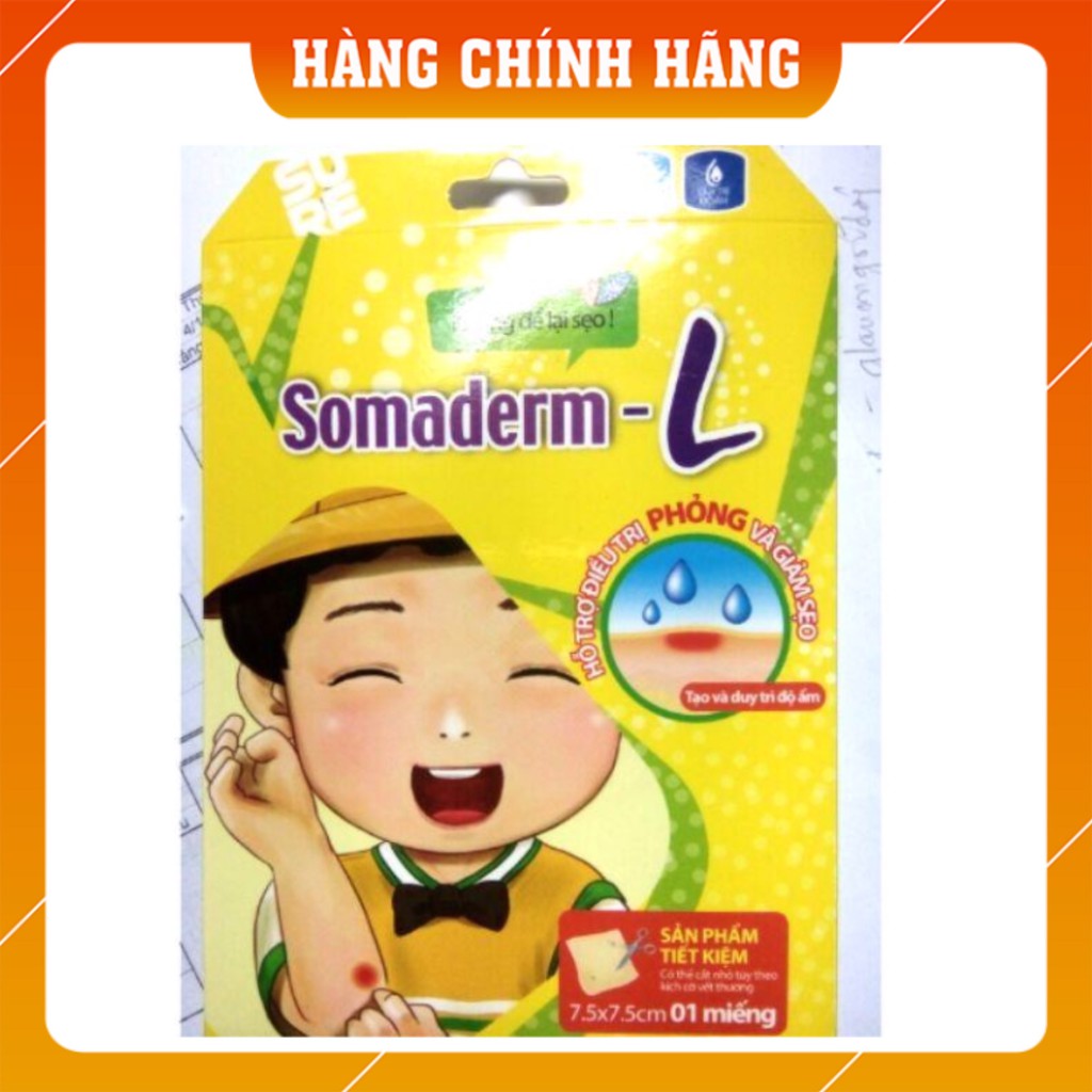 Miếng Dán Hút Mụn/ Lành Vết Thương Somaderm-L (7.5cm x 7.5cm)